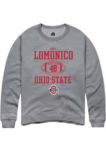 Max Lomonico Rally Mens Graphite Ohio State Buckeyes NIL Sport Icon Crew Sweatshirt