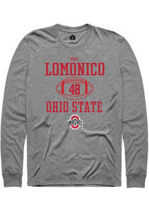 Max Lomonico  Ohio State Buckeyes Graphite Rally NIL Sport Icon Long Sleeve T Shirt