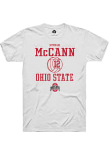 Meghan Mccann White Ohio State Buckeyes NIL Sport Icon Short Sleeve T Shirt