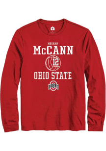 Meghan Mccann Rally Mens Red Ohio State Buckeyes NIL Sport Icon Tee