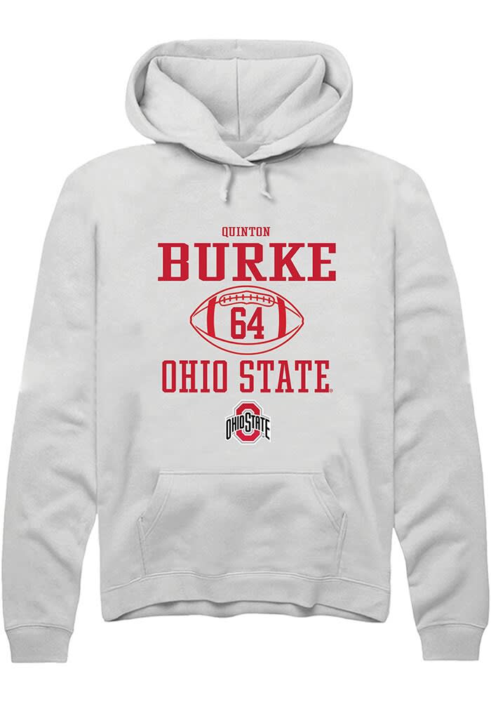 Quinton Burke Ohio State Buckeyes NIL Sport Icon Hoodie - White