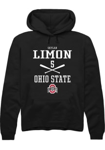 Skylar Limon Rally Mens Black Ohio State Buckeyes NIL Sport Icon Hooded Sweatshirt