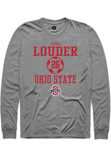 Sophia Louder Rally Mens Graphite Ohio State Buckeyes NIL Sport Icon Tee