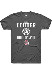 Sophia Louder Dark Grey Ohio State Buckeyes NIL Sport Icon Short Sleeve T Shirt