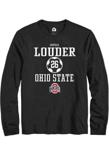 Sophia Louder Rally Mens Black Ohio State Buckeyes NIL Sport Icon Tee