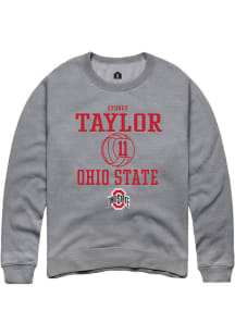 Sydney Taylor  Rally Ohio State Buckeyes Mens Graphite NIL Sport Icon Long Sleeve Crew Sweatshir..