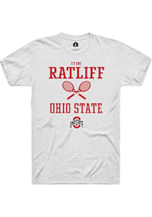 Sydni Ratliff  Ohio State Buckeyes White Rally NIL Sport Icon Short Sleeve T Shirt