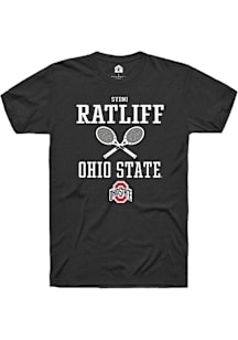 Sydni Ratliff  Ohio State Buckeyes Black Rally NIL Sport Icon Short Sleeve T Shirt