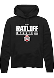 Sydni Ratliff  Rally Ohio State Buckeyes Mens Black NIL Stacked Box Long Sleeve Hoodie