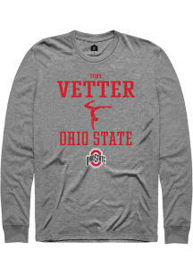 Tory Vetter Rally Mens Graphite Ohio State Buckeyes NIL Sport Icon Tee