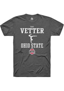 Tory Vetter Dark Grey Ohio State Buckeyes NIL Sport Icon Short Sleeve T Shirt