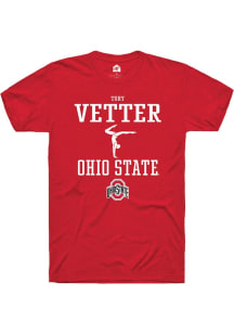 Tory Vetter Red Ohio State Buckeyes NIL Sport Icon Short Sleeve T Shirt