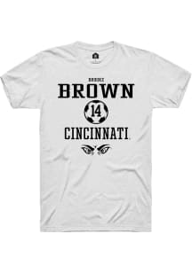 Brooke Brown  Cincinnati Bearcats White Rally NIL Sport Icon Short Sleeve T Shirt