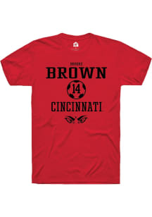 Brooke Brown  Cincinnati Bearcats Red Rally NIL Sport Icon Short Sleeve T Shirt