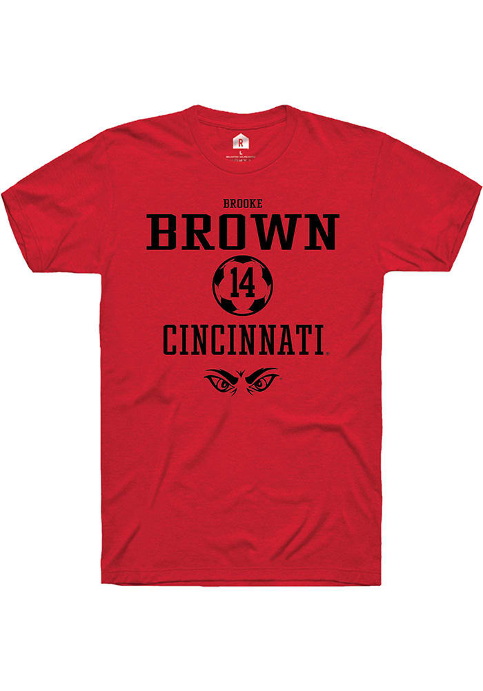 Brooke Brown Cincinnati Bearcats Red Rally NIL Sport Icon Short Sleeve T Shirt