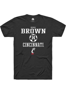 Brooke Brown  Cincinnati Bearcats Black Rally NIL Sport Icon Short Sleeve T Shirt