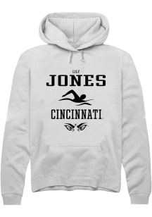 Lily Jones  Rally Cincinnati Bearcats Mens White NIL Sport Icon Long Sleeve Hoodie