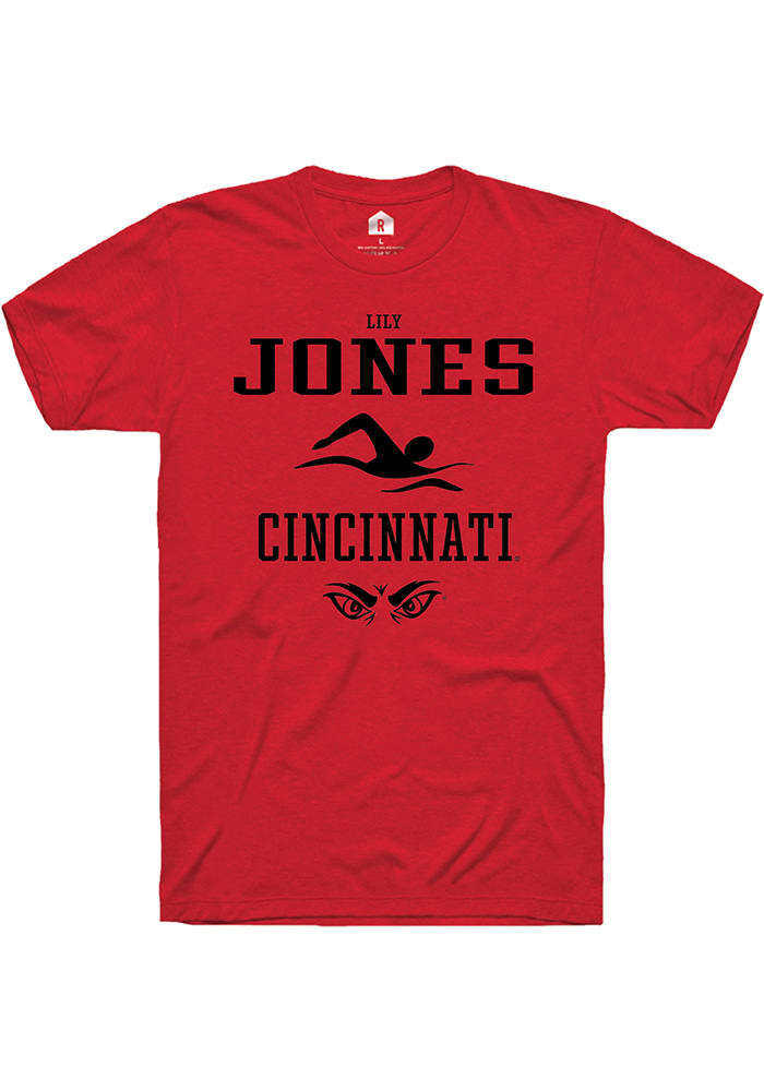 Lily Jones Cincinnati Bearcats Red Rally NIL Sport Icon Short Sleeve T Shirt