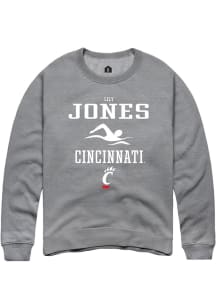 Lily Jones  Rally Cincinnati Bearcats Mens Graphite NIL Sport Icon Long Sleeve Crew Sweatshirt