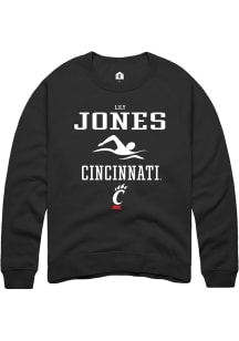 Lily Jones  Rally Cincinnati Bearcats Mens Black NIL Sport Icon Long Sleeve Crew Sweatshirt