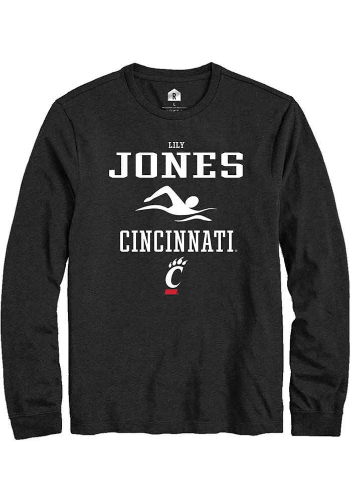 Lily Jones Cincinnati Bearcats Black Rally NIL Sport Icon Long Sleeve T Shirt