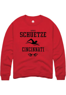 Sophie Schuetze  Rally Cincinnati Bearcats Mens Red NIL Sport Icon Long Sleeve Crew Sweatshirt