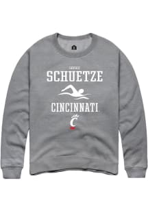 Sophie Schuetze  Rally Cincinnati Bearcats Mens Graphite NIL Sport Icon Long Sleeve Crew Sweatsh..