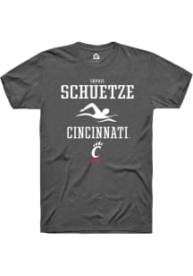 Sophie Schuetze  Cincinnati Bearcats Dark Grey Rally NIL Sport Icon Short Sleeve T Shirt