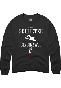 Sophie Schuetze  Rally Cincinnati Bearcats Mens Black NIL Sport Icon Long Sleeve Crew Sweatshirt