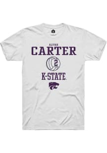 Aliyah Carter White K-State Wildcats NIL Sport Icon Short Sleeve T Shirt