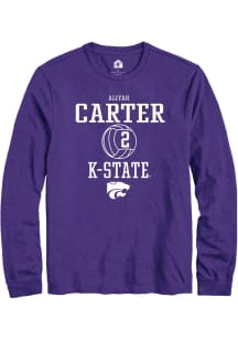 Aliyah Carter Rally Mens Purple K-State Wildcats NIL Sport Icon Tee