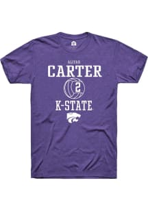 Aliyah Carter Purple K-State Wildcats NIL Sport Icon Short Sleeve T Shirt