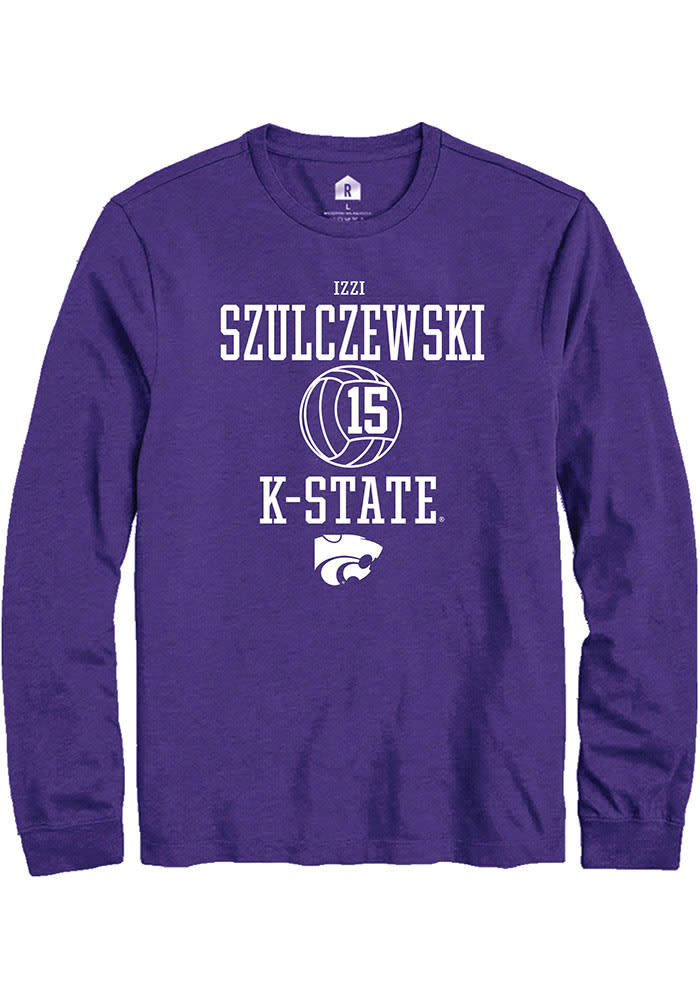 Izzi Szulczewski K-State Wildcats Purple Rally NIL Sport Icon Long Sleeve T Shirt