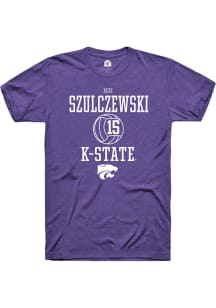 Izzi Szulczewski  K-State Wildcats Purple Rally NIL Sport Icon Short Sleeve T Shirt