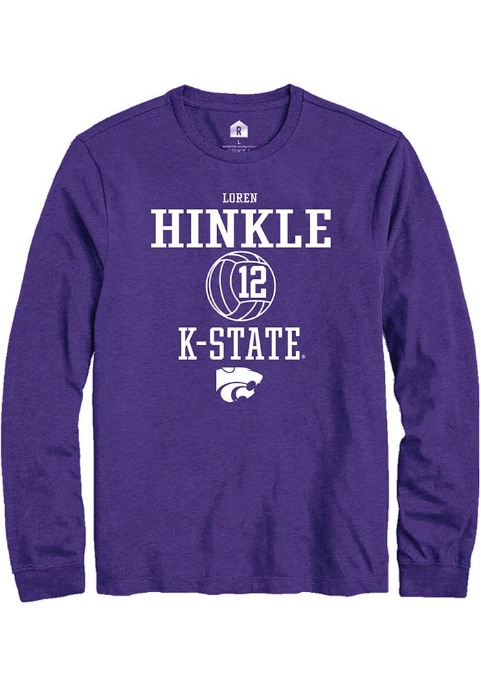 Loren Hinkle K-State Wildcats Purple Rally NIL Sport Icon Long Sleeve T Shirt