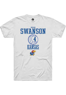 Rhian Swanson  Kansas Jayhawks White Rally NIL Sport Icon Short Sleeve T Shirt