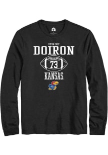 Deon-Dre Doiron  Kansas Jayhawks Black Rally NIL Sport Icon Long Sleeve T Shirt