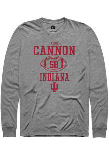 Aden Cannon Rally Mens Graphite Indiana Hoosiers NIL Sport Icon Tee