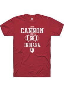 Aden Cannon Red Indiana Hoosiers NIL Sport Icon Short Sleeve T Shirt