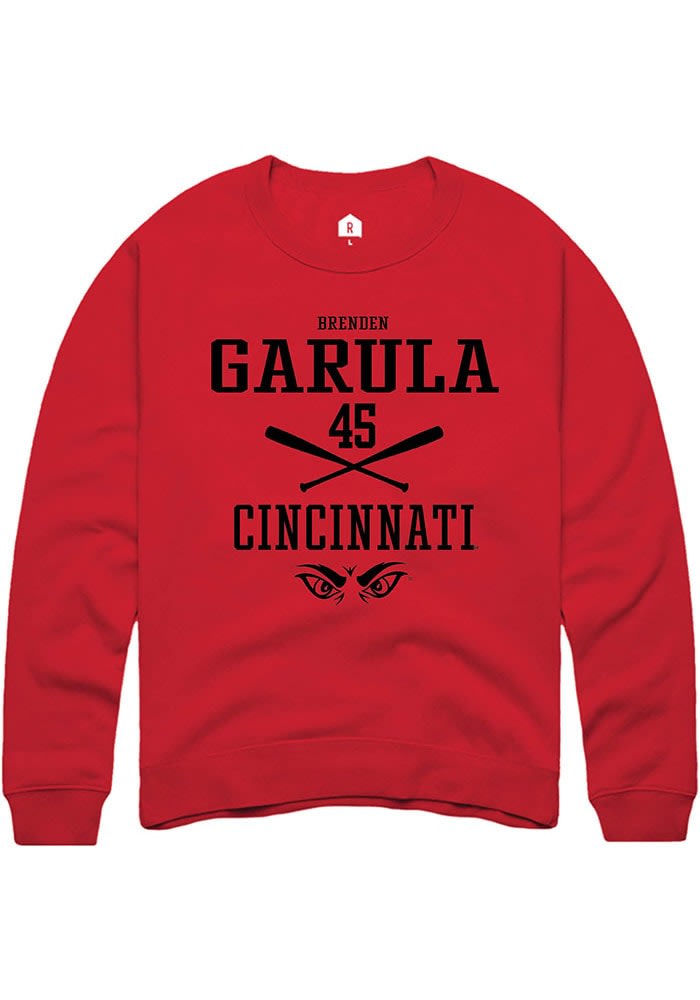 Brenden Garula Rally Cincinnati Bearcats Mens NIL Sport Icon Long Sleeve Crew Sweatshirt