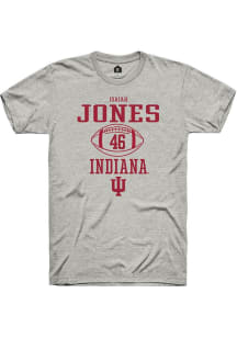 Isaiah Jones  Indiana Hoosiers Ash Rally NIL Sport Icon Short Sleeve T Shirt