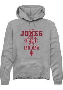 Isaiah Jones  Rally Indiana Hoosiers Mens Graphite NIL Sport Icon Long Sleeve Hoodie