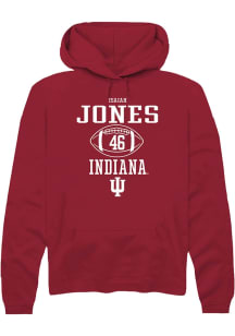 Isaiah Jones  Rally Indiana Hoosiers Mens Red NIL Sport Icon Long Sleeve Hoodie