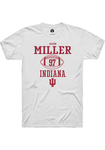 Jaxon Miller  Indiana Hoosiers White Rally NIL Sport Icon Short Sleeve T Shirt