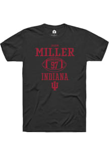 Jaxon Miller  Indiana Hoosiers Black Rally NIL Sport Icon Short Sleeve T Shirt