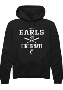 Carter Earls  Rally Cincinnati Bearcats Mens Red NIL Sport Icon Long Sleeve Hoodie