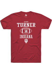 Kaiden Turner  Indiana Hoosiers Red Rally NIL Sport Icon Short Sleeve T Shirt