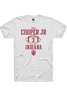 Omar Cooper Jr White Indiana Hoosiers NIL Sport Icon Short Sleeve T Shirt