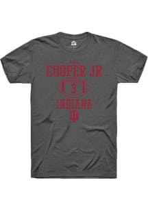 Omar Cooper Jr Dark Grey Indiana Hoosiers NIL Sport Icon Short Sleeve T Shirt