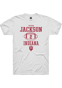 Tayven Jackson  Indiana Hoosiers White Rally NIL Sport Icon Short Sleeve T Shirt